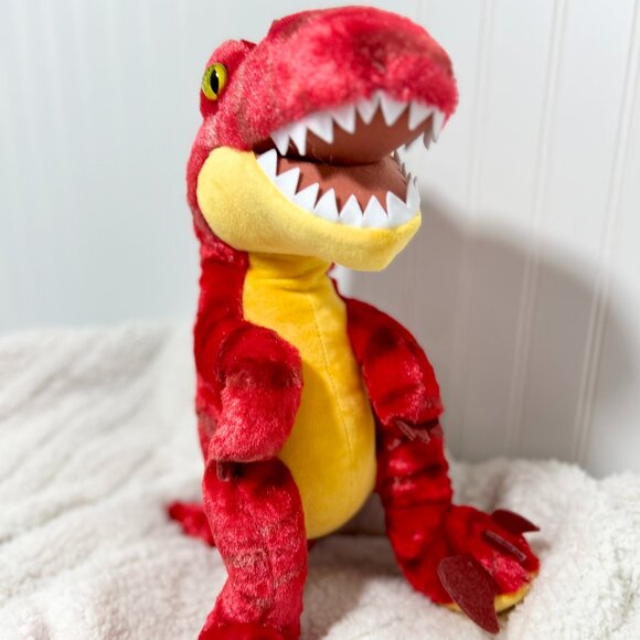 Build-A-Bear Workshop 16 Plush T-Rex Red Dinosaur Cute, Soft Stuffed Animal - Picture 1 of 5